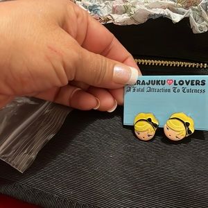 Vintage HARAJUKU LOVERS earrings